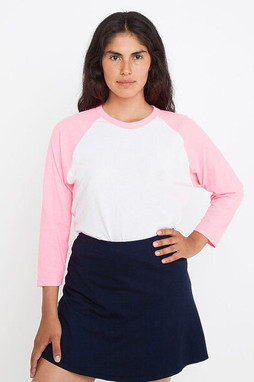 Los Angeles Apparel ff53 - 34-Sleeve Raglan Tee