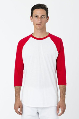 Los Angeles Apparel ff53 - 34-Sleeve Raglan Tee