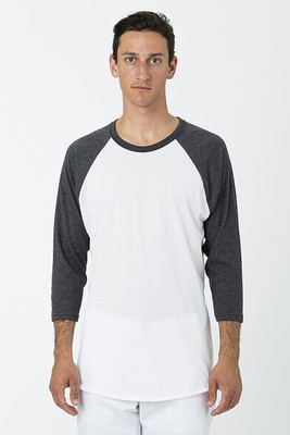 Los Angeles Apparel ff53 - 34-Sleeve Raglan Tee