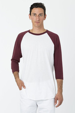 Los Angeles Apparel ff53 - 34-Sleeve Raglan Tee