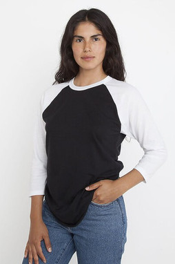 Los Angeles Apparel ff53 - Tee-shirt raglan à 34 manches