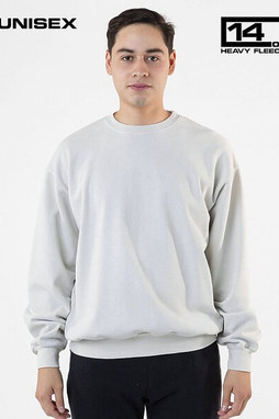Los Angeles Apparel hf07gd - L/S Heavy Fleece PO Crew 14 Oz
