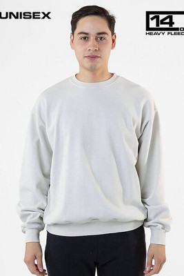 Los Angeles Apparel hf07gd - L/S Heavy Fleece PO Crew 14 Oz