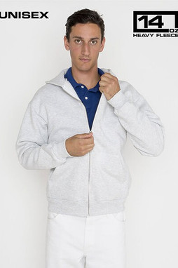 Los Angeles Apparel hf10 - Sweat à capuche zippé en polaire épaisse