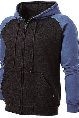 King Athletics 4047 - Sweat à capuche rétro zippé