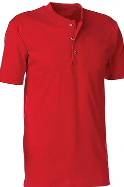 King Athletics 1201 - Tee-shirt Henley à manches courtes