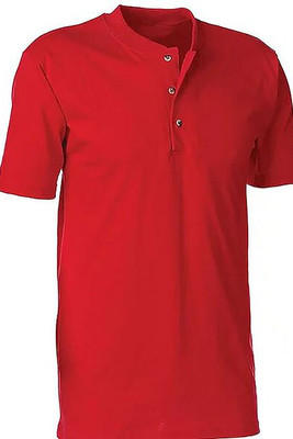 King Athletics 1201 - Short Sleeve Henley Tee