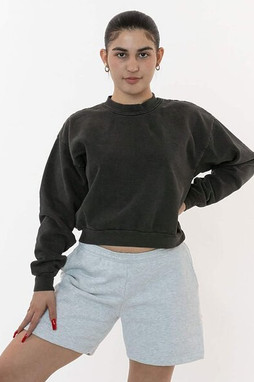 Los Angeles Apparel hf02 - Mi-court en polaire lourde