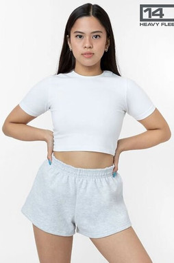 Los Angeles Apparel hf314 - Short en polaire lourde