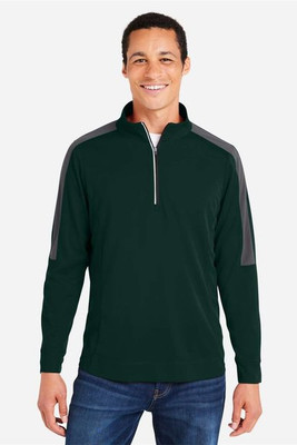 Core365 CE404 - Men's Market Snag Protect Mesh Colorblock Quarter-Zip