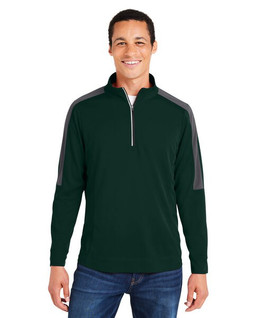 Core365 CE404 - Mens Market Snag Protect Mesh Colorblock Quarter-Zip