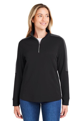 Core365 CE404W - Ladies Market Snag Protect Mesh Colorblock Quarter-Zip