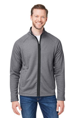 Core365 CE72 - Men's Venture Heathered Stripe Full-Zip