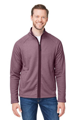 Core365 CE72 - Men's Venture Heathered Stripe Full-Zip