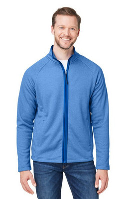 Core365 CE72 - Men's Venture Heathered Stripe Full-Zip