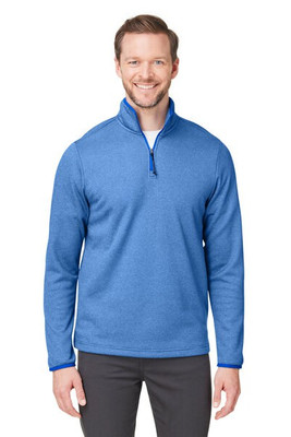 Core365 CE73 - Men's Venture Heathered Stripe Quarter-Zip