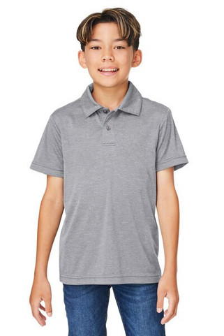 Team 365 TT51HY - Youth Zone Sonic Heather Performance Polo
