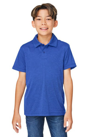 Team 365 TT51HY - Youth Zone Sonic Heather Performance Polo