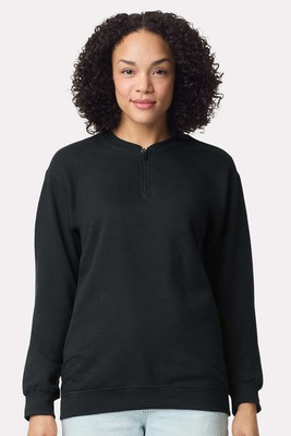 Gildan SF008 - Unisex Softstyle Midweight Fleece Quarter-Zip Sweatshirt