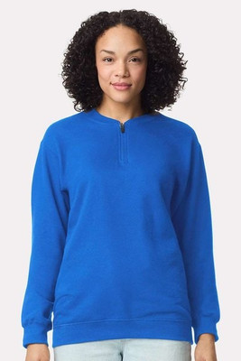 Gildan SF008 - Unisex Softstyle Midweight Fleece Quarter-Zip Sweatshirt