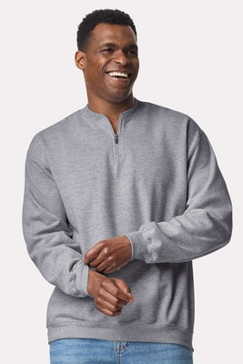 Gildan SF008 - Unisex Softstyle Midweight Fleece Quarter-Zip Sweatshirt