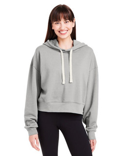 Glyder PDP1725 - Ladies Vintage Oversized Cropped Hooded Sweatshirt