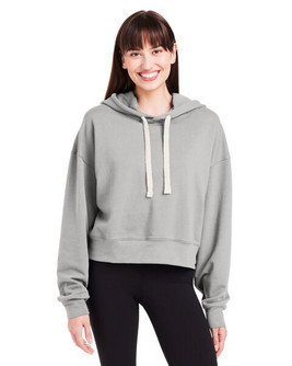 Glyder PDP1725 - Ladies Vintage Oversized Cropped Hooded Sweatshirt