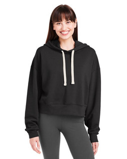 Glyder PDP1725 - Ladies Vintage Oversized Cropped Hooded Sweatshirt
