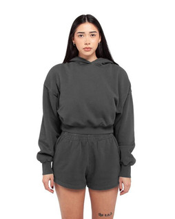 Shaka Wear SHGWC - Ladies Garment Dye Crop Hooded Sweatshirt