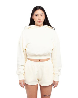 Shaka Wear SHGWC - Ladies Garment Dye Crop Hooded Sweatshirt