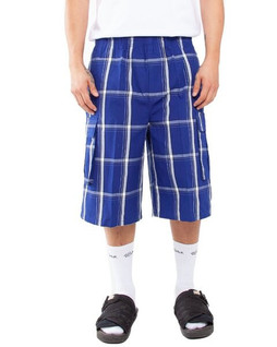 Shaka Wear SHSP - Casual Unisex Plaid Patterned Summer Shorts