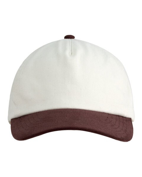 Big Accessories BA710 - Two-Tone Corduroy Cap