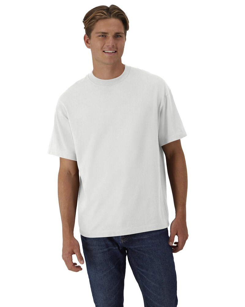 Hanes 5180R - Unisex Retro Beefy T-Shirt - White | Wordans USA