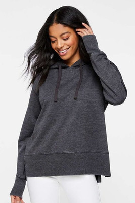 LAT 3536 - Ladies Vintage Wash Fleece Hooded Sweatshirt