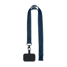 GiftRetail MO2120 - AMESTE Polyester Phone Holder Lanyard with Safety Buckle