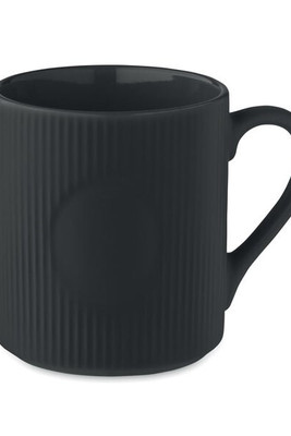RIBMUG Ribbed ceramic mug mat 340 ml - GiftRetail MO2397