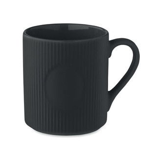 RIBMUG Ribbed ceramic mug mat 340 ml - GiftRetail MO2397