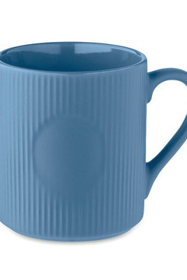 RIBMUG Ribbed ceramic mug mat 340 ml - GiftRetail MO2397