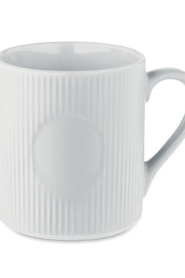 RIBMUG Tasse céramique striée 340 ml - GiftRetail MO2397