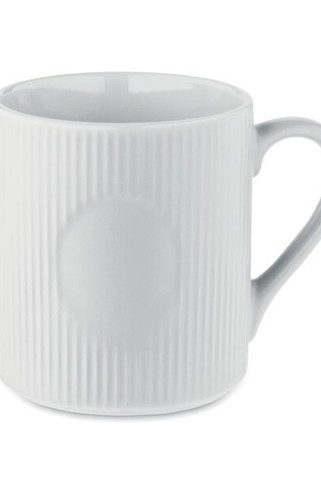 RIBMUG Ribbed ceramic mug mat 340 ml - GiftRetail MO2397