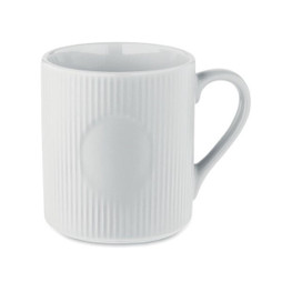 GiftRetail MO2397 - RIBMUG Tazza in ceramica a coste 340 m