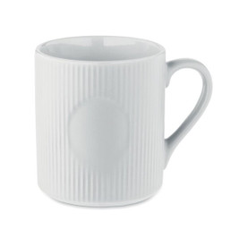 GiftRetail MO2397 - RIBMUG Ribbed ceramic mug mat 340 ml