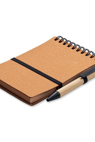 NOTIE Genbrugs-notesbog med kuglepen - GiftRetail MO2481