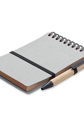 NOTIE Recycled notebook with ball pen - GiftRetail MO2481
