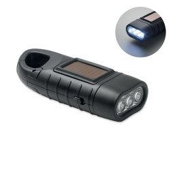 GiftRetail MO2540 - SLUZ Torcia solare con manovella a dina