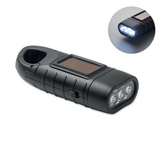 SLUZ Solar torch with dynamo crank - GiftRetail MO2540