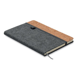 GiftRetail MO2553 - CORKBOOK DIN A5 Notizbuch RPET-Filz