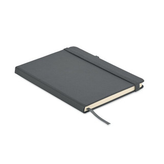 ARPU Eco-Friendly Recycled Leather A5 Notebook with Pen Holder - GiftRetail MO6835