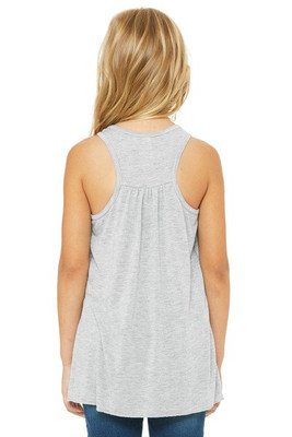 Bella+Canvas 8800Y - Camiseta de tirantes Flowy Racerback para niña