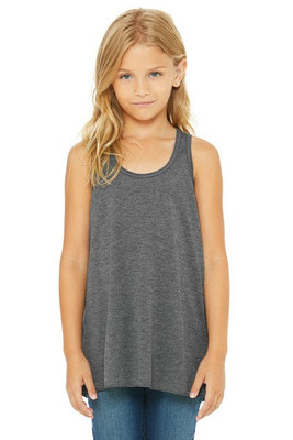 Bella+Canvas 8800Y - Camiseta de tirantes Flowy Racerback para niña